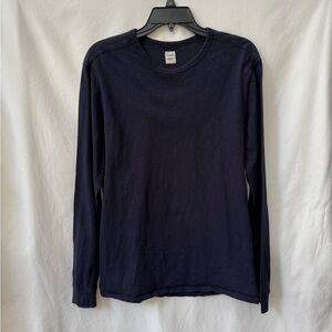 J Crew Factory Navy Blue Long Sleeve Shirt Mens Medium